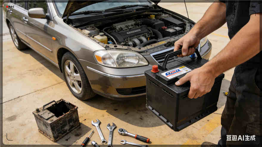 红岗区汽车换电瓶电话【案例】